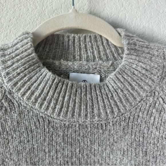 ANINE BING KENDRICK SWEATER UNIVERSITY NYC HEATHER GREY SZ XS - Picture 8 of 9